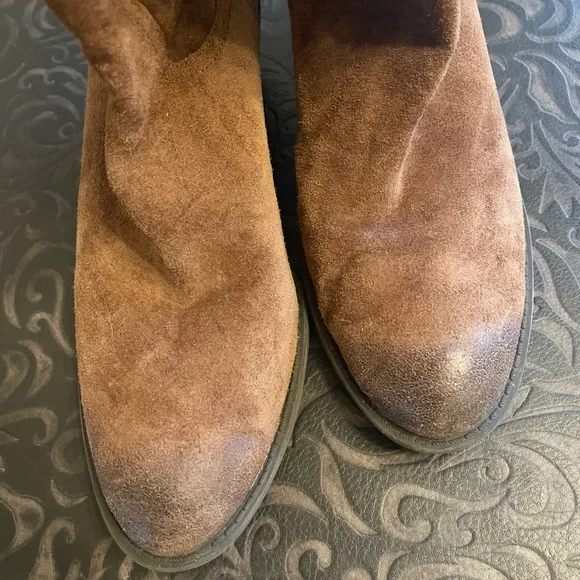 Incredible Franco Sarto suede laser cut tall boots! - Picture 7 of 12